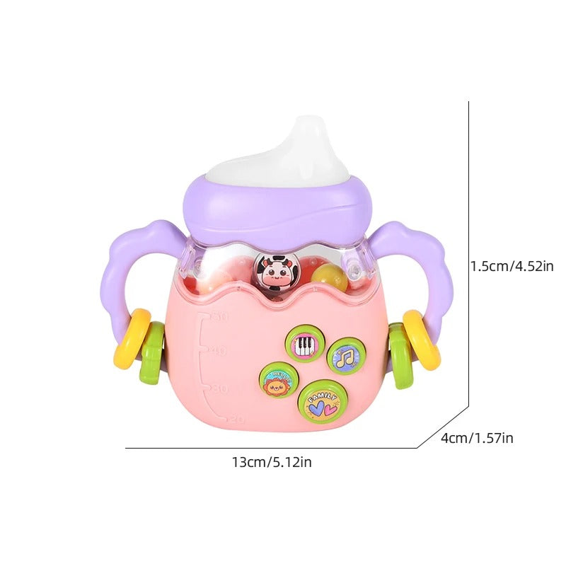 Baby Bottle Toy – Educational Musical Rattle & Teether