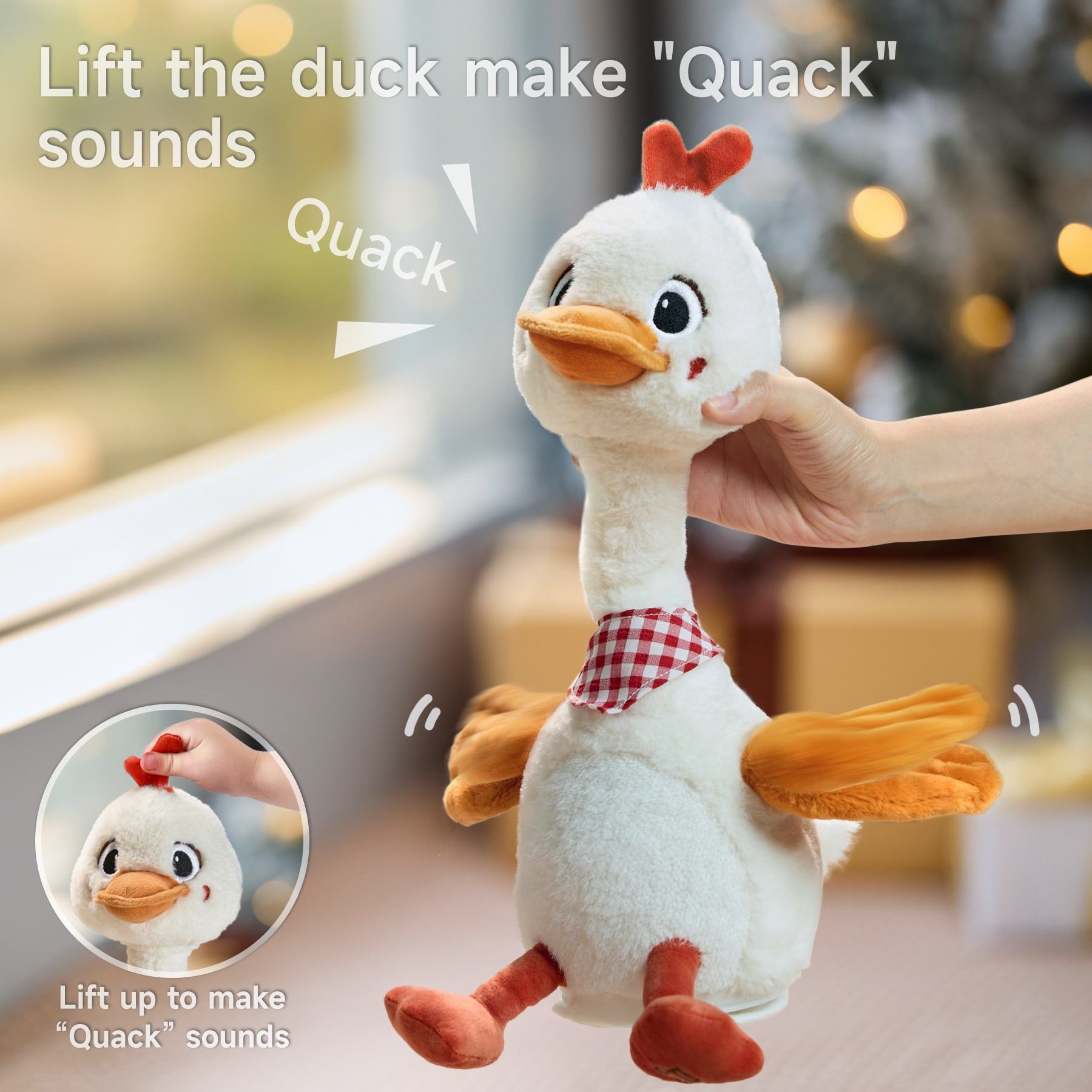 Dancing & Talking Duck Plush Toy – Musical, Soft, and Interactive