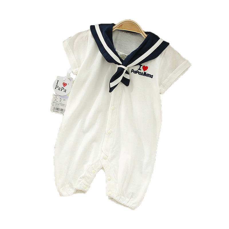 Navy Style Baby Onesie – Classic Newborn Sailor Outfit